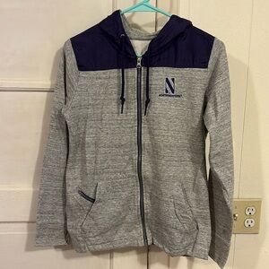 Northwestern Zip Up Hoodie